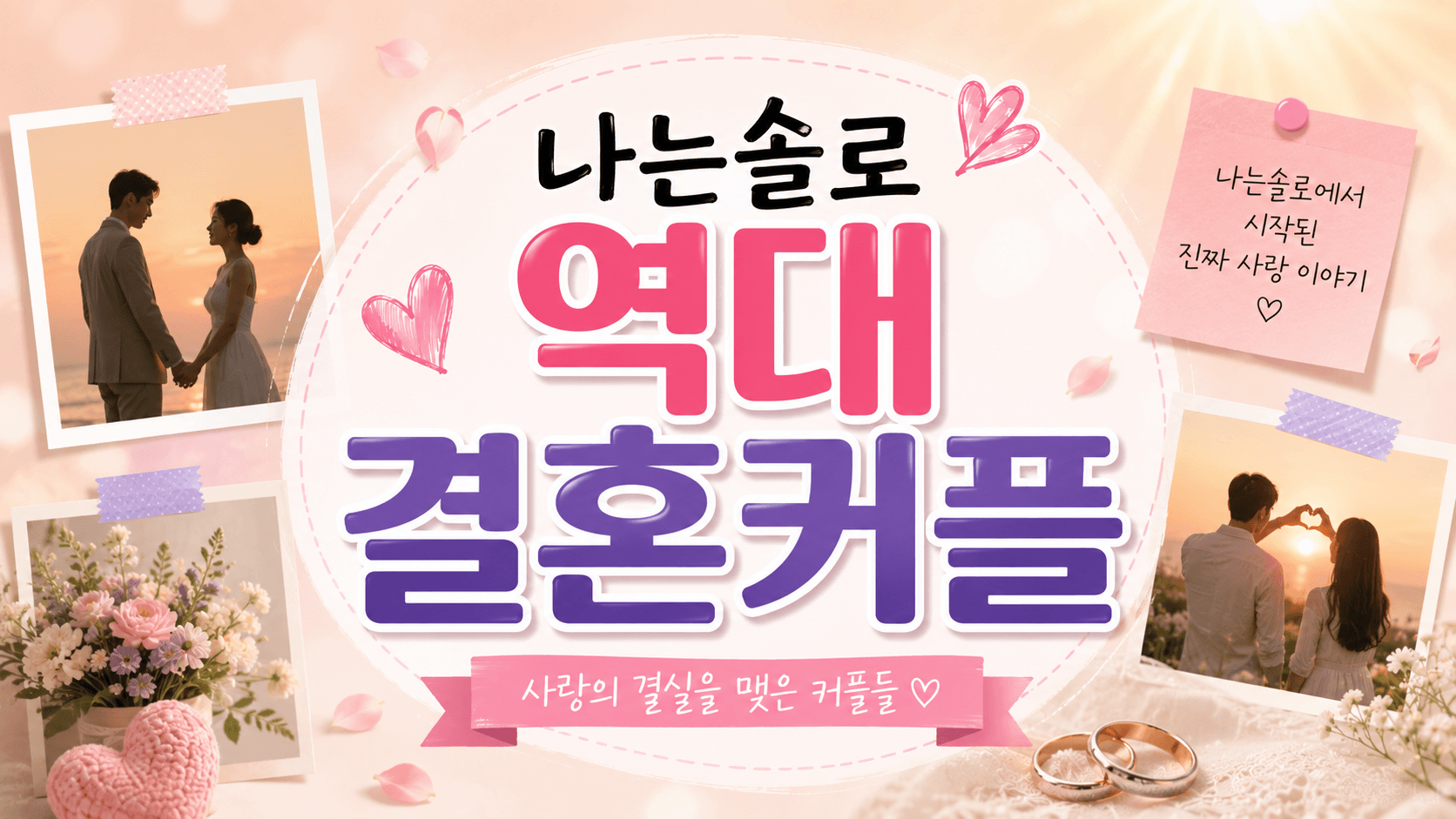 나는솔로 역대 결혼 커플 총정리 — 13대부터 17대까지